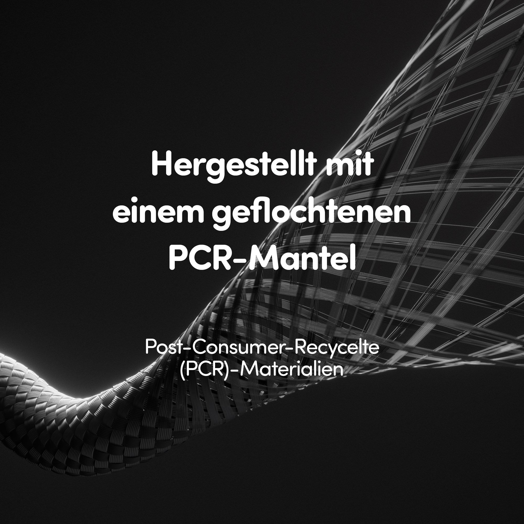 empower™ by PanzerGlass® Racing 60W USB-C to USB-C Kabel | USB 2.0 | 2M | Silber Weiss